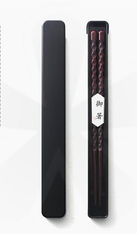 Luxury Japanese-style Wooden Chopsticks Personalized Creative Pointed Chopsticks