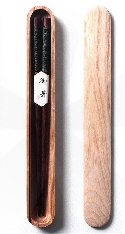 Luxury Japanese-style Wooden Chopsticks Personalized Creative Pointed Chopsticks