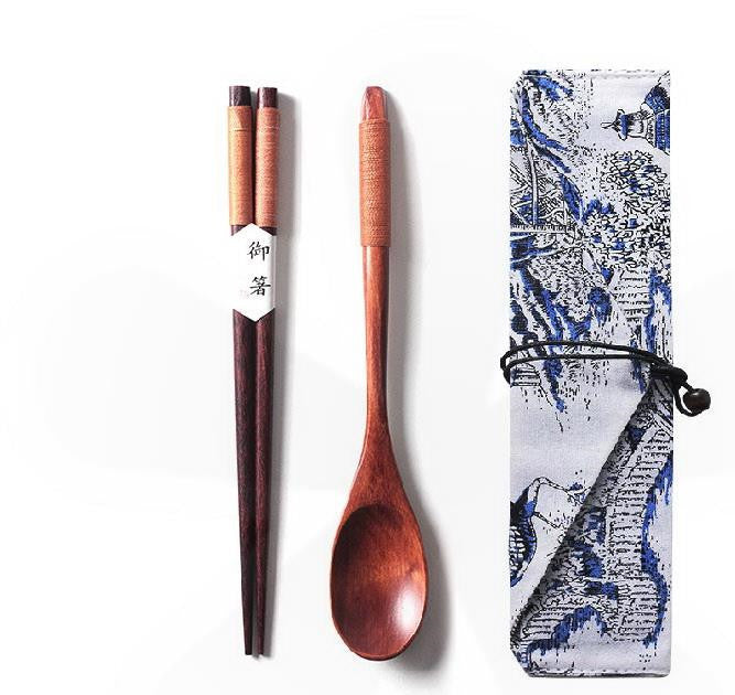 Luxury Japanese-style Wooden Chopsticks Personalized Creative Pointed Chopsticks