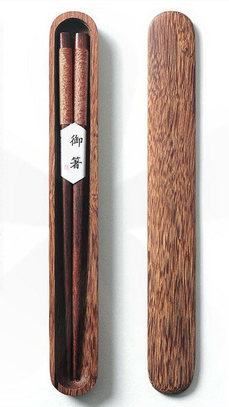Luxury Japanese-style Wooden Chopsticks Personalized Creative Pointed Chopsticks