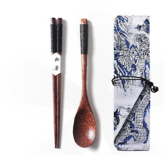 Luxury Japanese-style Wooden Chopsticks Personalized Creative Pointed Chopsticks