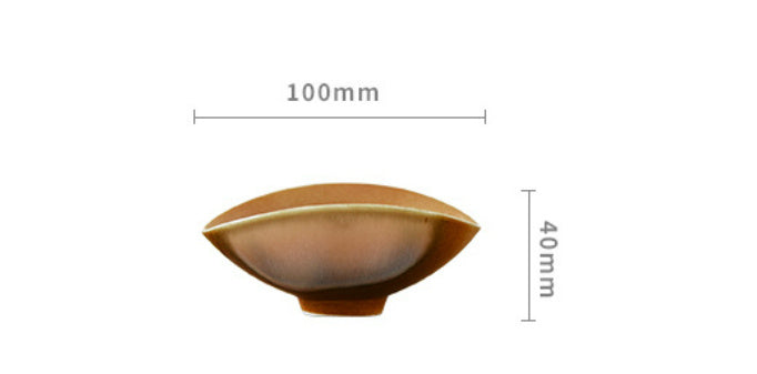 Soda Burn Stoneware Tea Spoon Kung Fu Tea Ceremony Utensils Tooth Shape