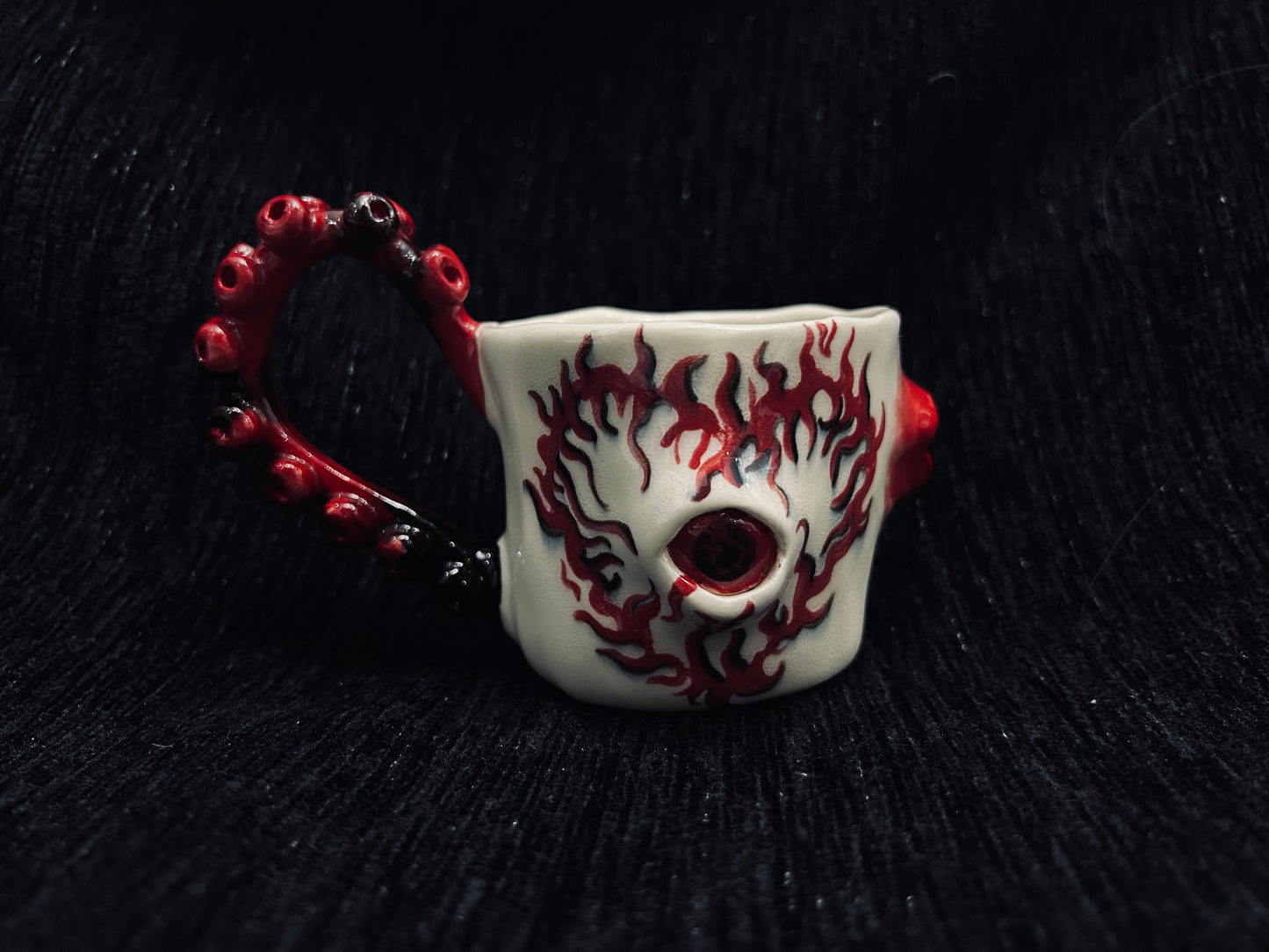 Octopus Handle Mug with 3D Raised Eyes