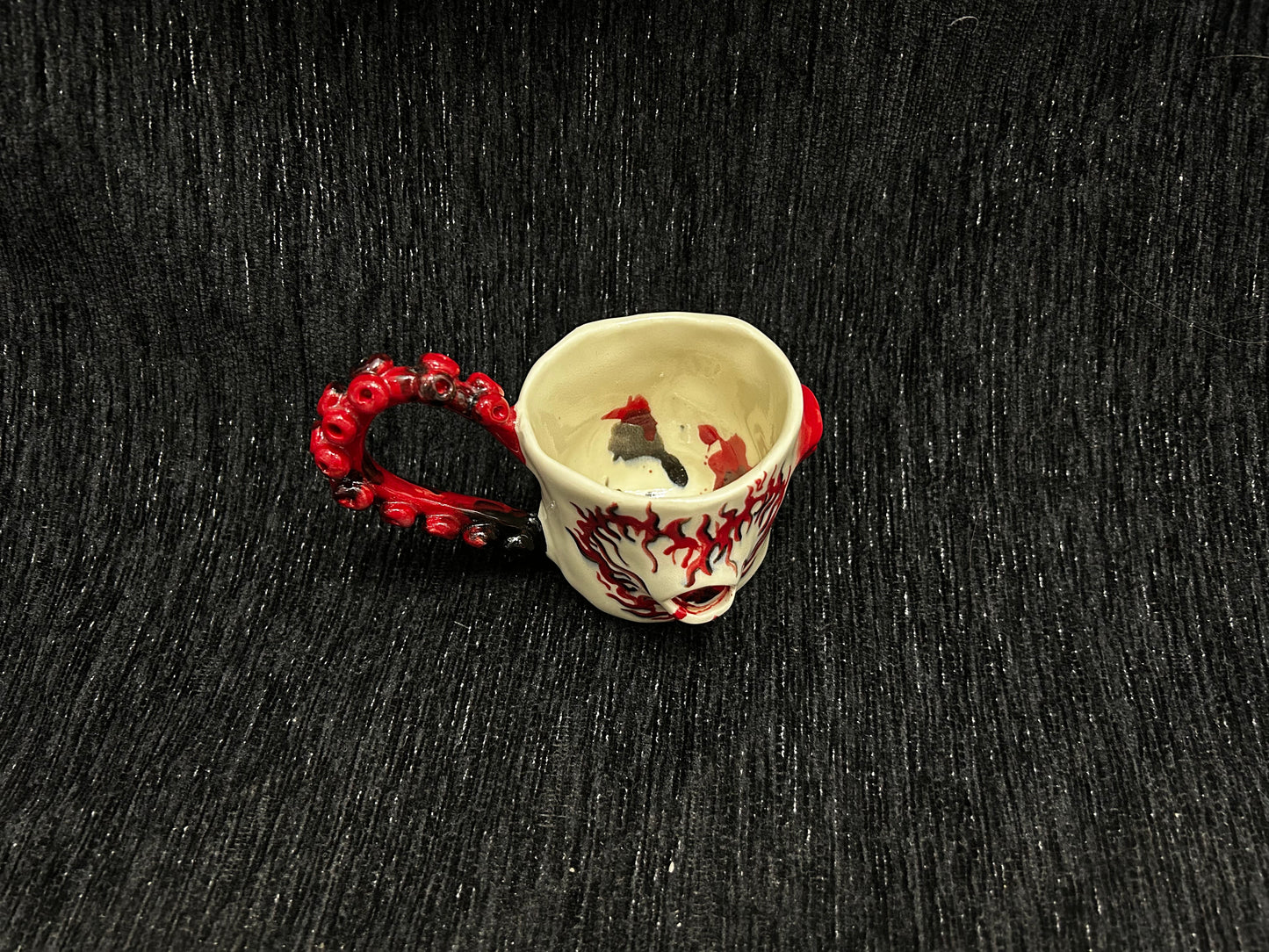 Octopus Handle Mug with 3D Raised Eyes